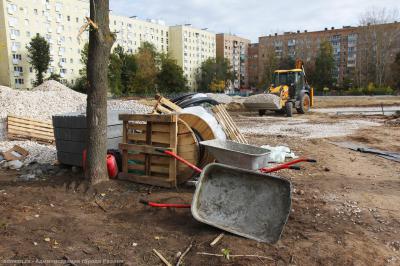 У школы №58 Рязани продолжают возводить ФОКОТ