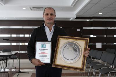 Дмитрий Малахов получил благодарность от президента ПФЛ за активную работу по развитию регионального футбола