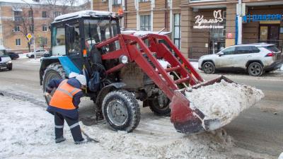 С начала снегопадов с улиц Рязани вывезли 92 тысячи кубометров снега