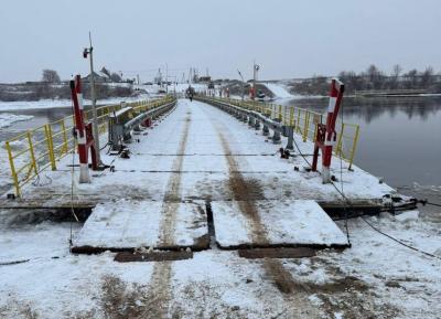 В Спасском районе открыли движение по понтонному мосту у села Троица