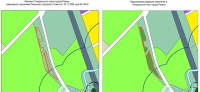 Три участка в рязанском посёлке Храпово намерены перевести в зелёную зону