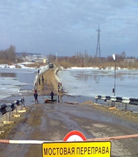 На понтонных мостах Шацкого района запретили движение автомобилей