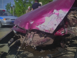 На Ряжском шоссе в Рязани столкнулись две легковушки, пострадал человек