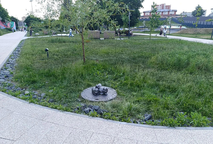 Пропавшую на Лыбедском бульваре в Рязани скульптуру котов нашли