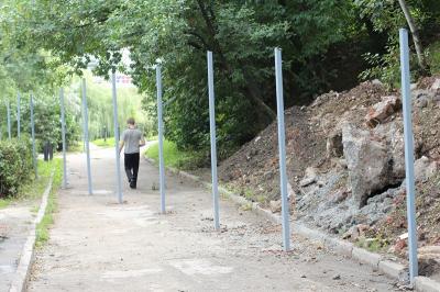 Забор на Лыбедском бульваре в Рязани демонтирован