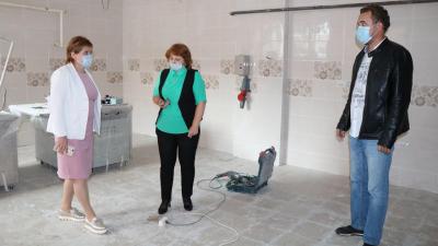 Елена Сорокина осмотрела детские сады Рязани, в которых идёт ремонт пищеблоков и прачечных
