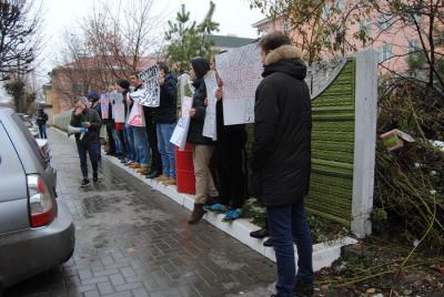 В Рязани прошёл молниеносный митинг под барабанный бой
