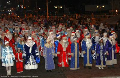 В Рязани на время шествия Дедов Морозов приостановят движение транспорта